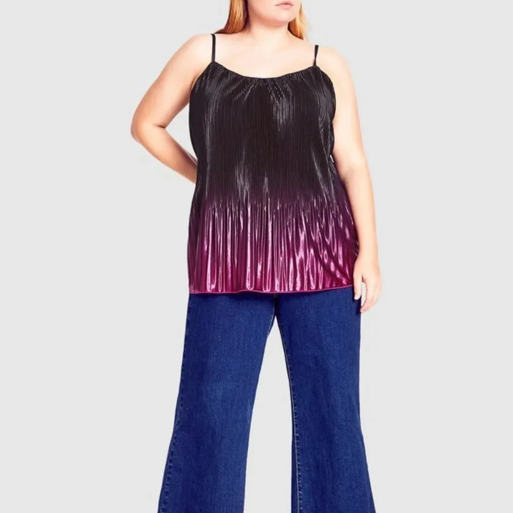 Pleated Ombre Cami